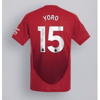 Camiseta Manchester United Leny Yoro #15 Primera Equipación Replica 2024-25 mangas cortas